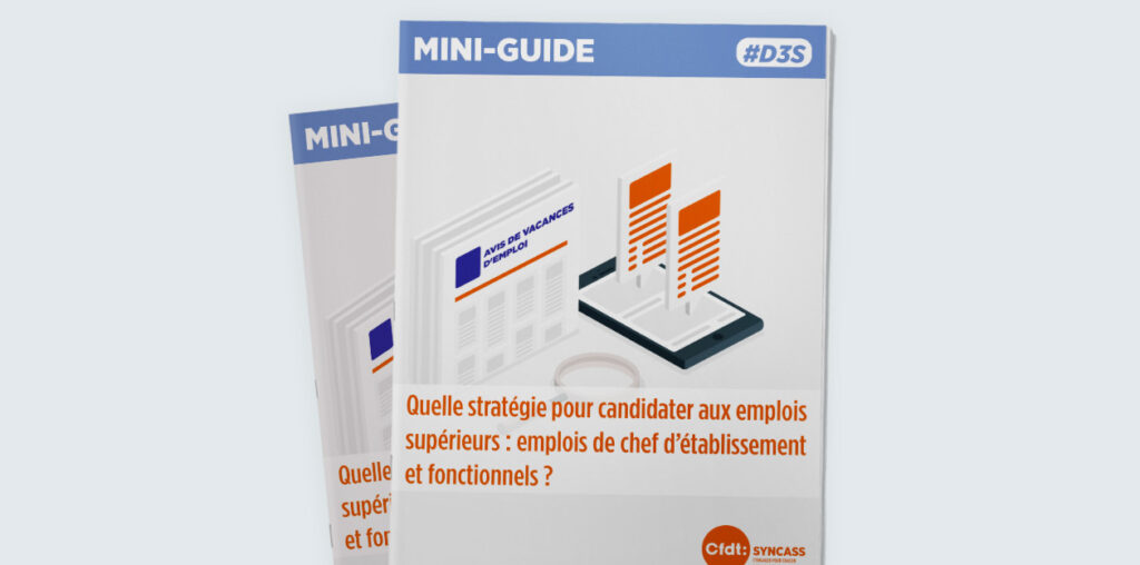 D3S – Quelle stratégie pour candidater aux emplois supérieurs : emplois de chef d’établissement et fonctionnels ?