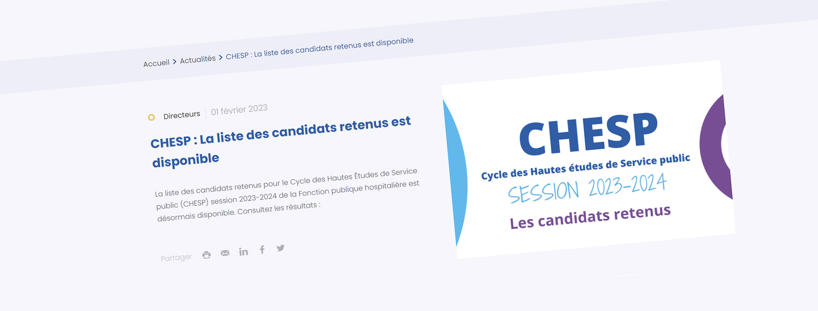 Cycle des hautes études de service public (CHESP) 2023/2024 : Des lauréats connus mais des attentes insatisfaites !