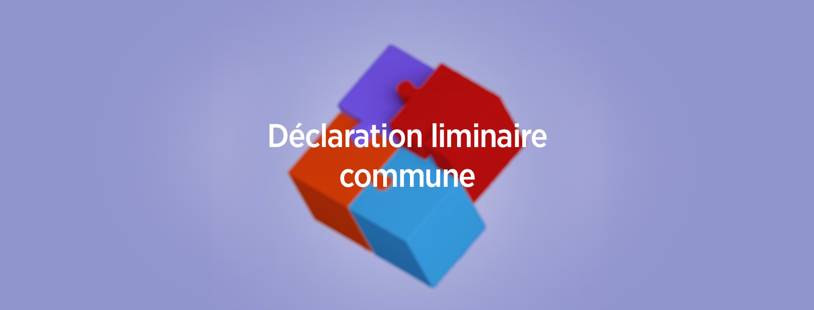 Déclaration liminaire commune