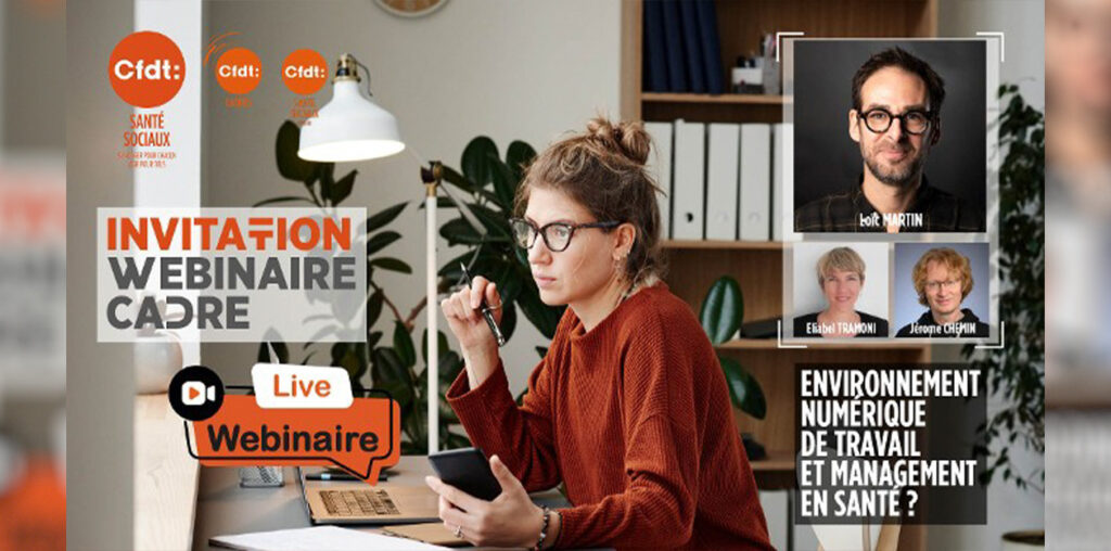Webinaire cadre : Environnement numérique de travail et management en santé ?